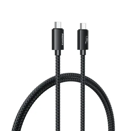 REMAX RC-C039 andmeedastus- ja laadimiskaabel | USB-C kuni USB-C | 240W | 1m | must