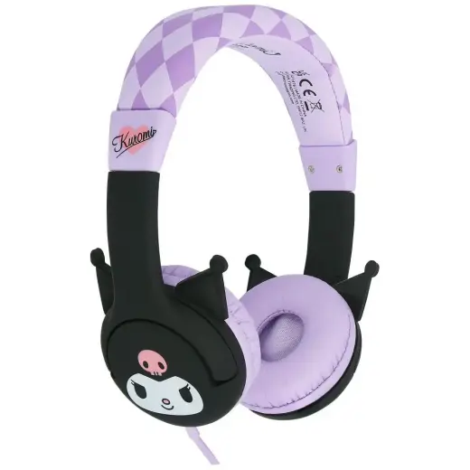 Children's On-Ear Headphones OTL Kuromi with Rubber Ears