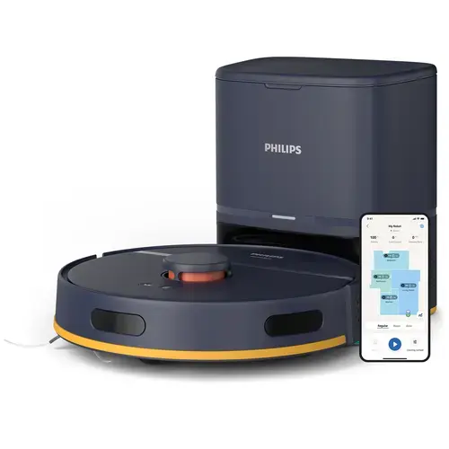 PHILIPS HomeRun 2000. sērijas Putekļsūcējs robots ar mazgāšanas funkciju  tumši zils XU2100|15