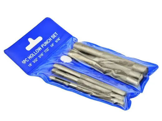 Õõnesstantside komplekt, 6 tk (1/8"-5/16")