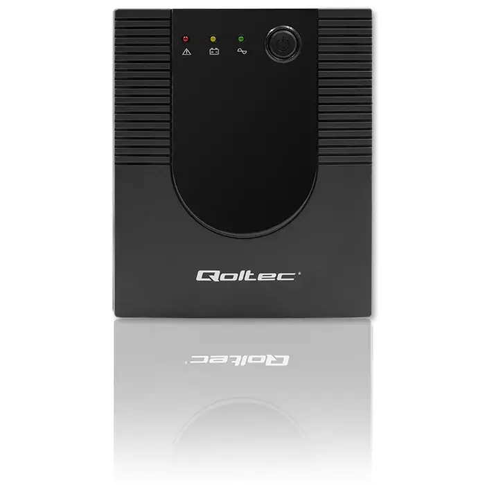 Qoltec Uninterruptible Power Supply UPS Line Interactive | Monolith | 2000VA | 1200W | USB | RJ45
