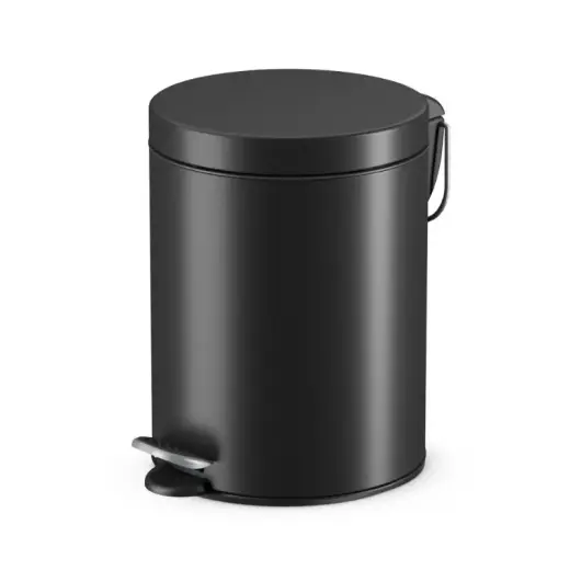 Atkritumu tvertne ar pedāli Selekta S / 5L / matēti melna