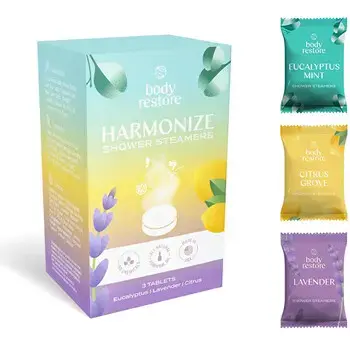 Body Restore Harmonize Shower Steamers Set - Sada aromatických tablet do sprchy