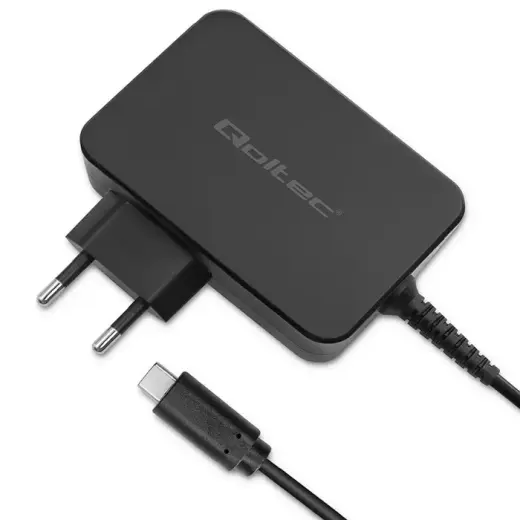 Зарядное устройство Qoltec Turbo | 120W | PD | USB-C | с кабелем USB-C в комплекте | чёрное
