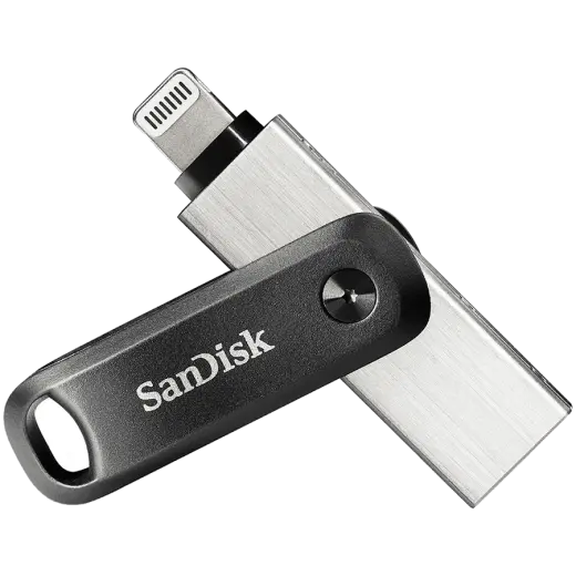 SANDISK iXpand Flash Drive Go 128GB - USB3.0 + Lightning - for iPhone and iPad