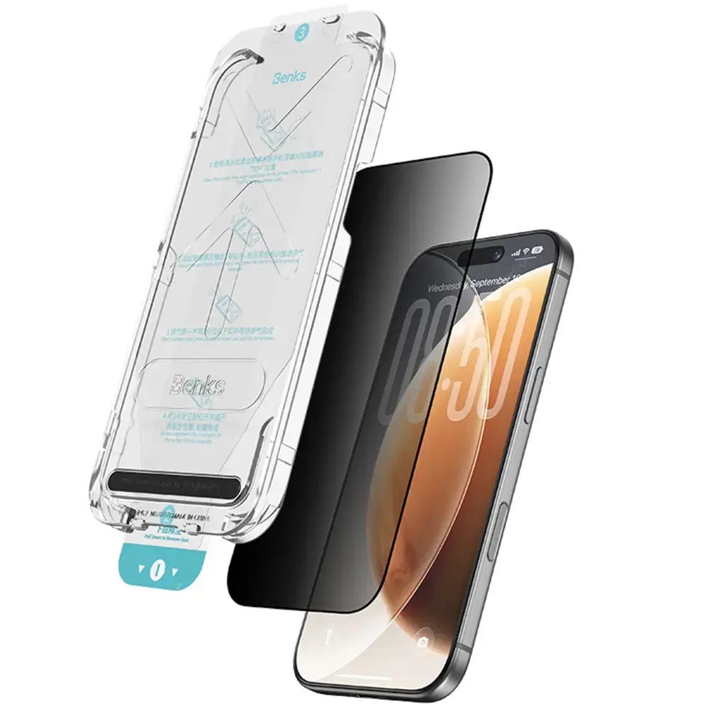 Benks Omni Warrior Anti-Drop tempered glass for iPhone 18 Pro Max (privacy effect)