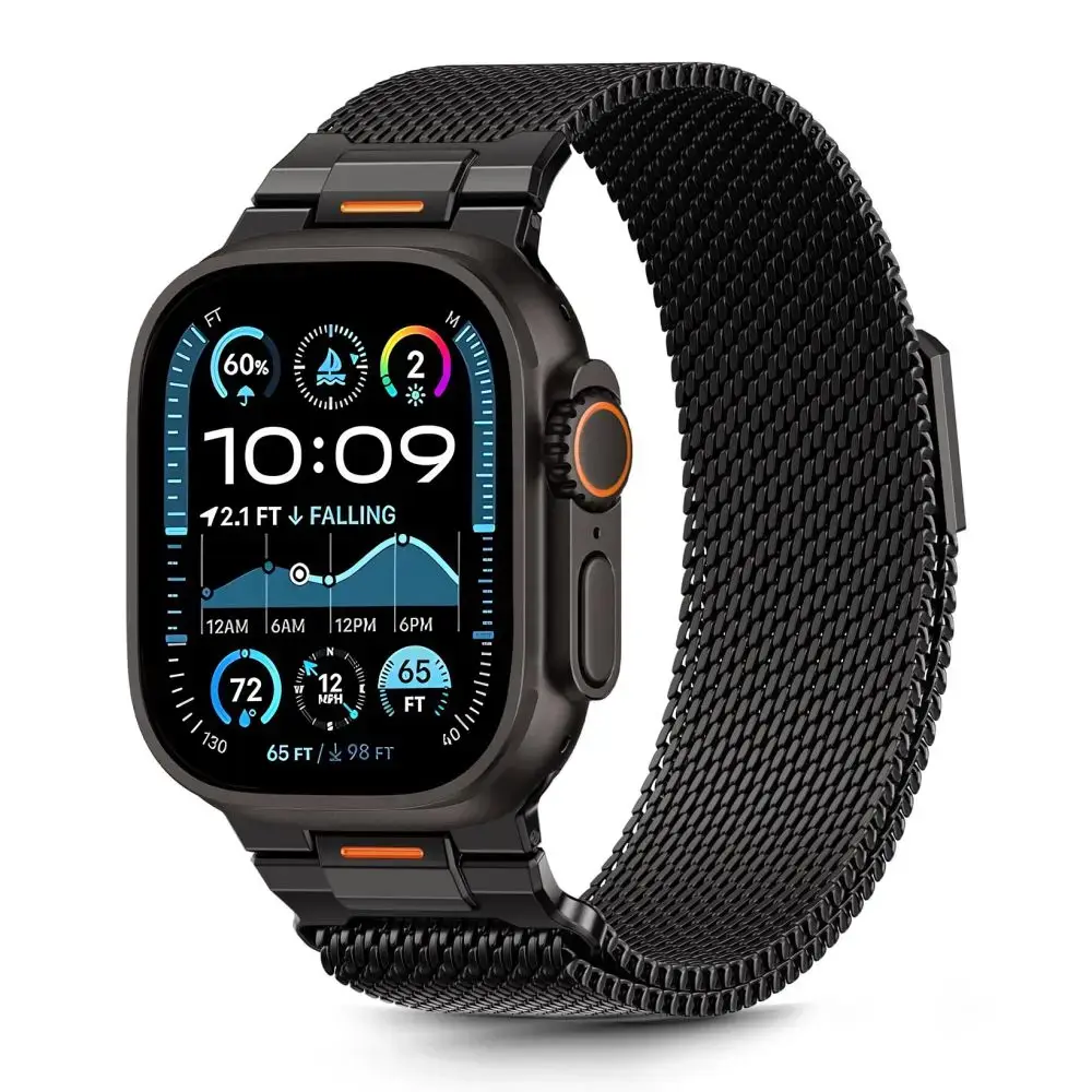 TECH-PROTECT MILANO VANGUARD APPLE WATCH 8 / 9 / 10 / 11 / SE / ULTRA (44 / 45 / 46 / 49 MM) BLACK