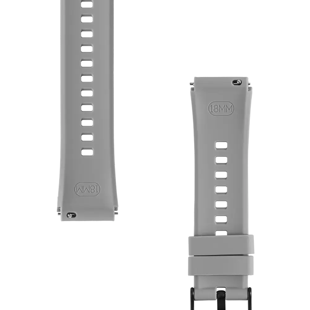 Tactical universāla viedpulksteņa siksniņa priekš (18 mm) | silikons | pelēka