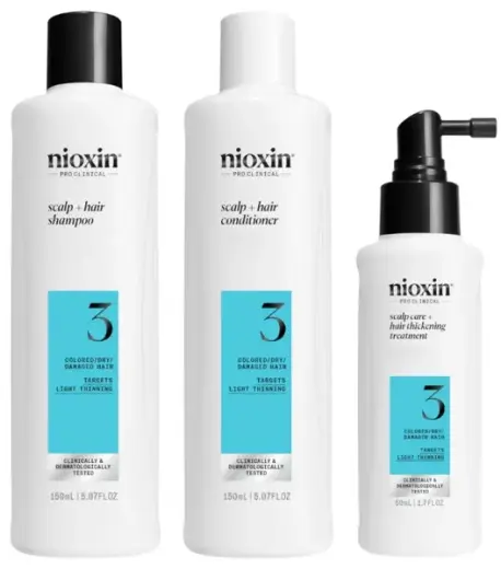 Nioxin System 3 – Kit - Treatment for Natural Hair with Mild Thinning 3 U