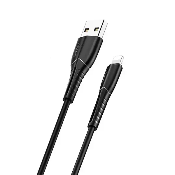 USAMS U35 SJ364 datu pārraides un uzlādes vads | USB-A uz Lightning | 10W | 1m | melns