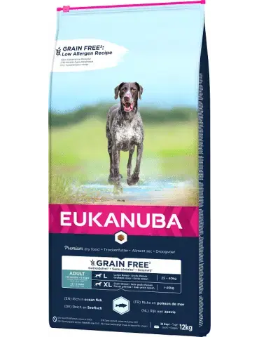 Сухой корм для собак - Eukanuba Adult Large Ocean Fish Grain Free, 12 кг
