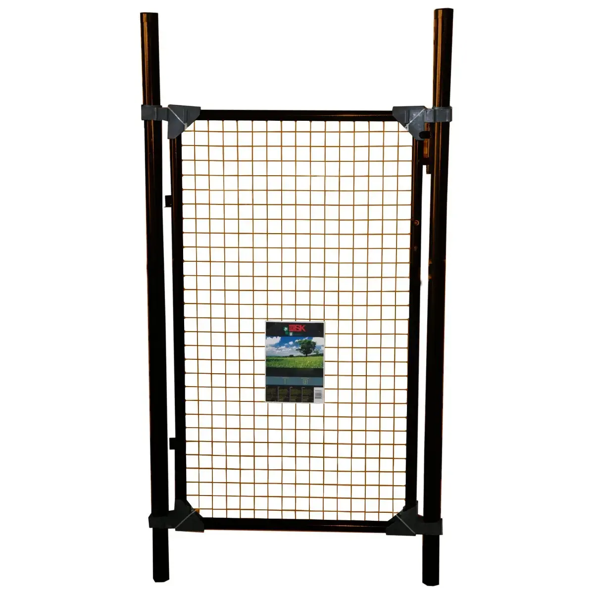 Gate 1m x1.2m+lock+2 handles, brown