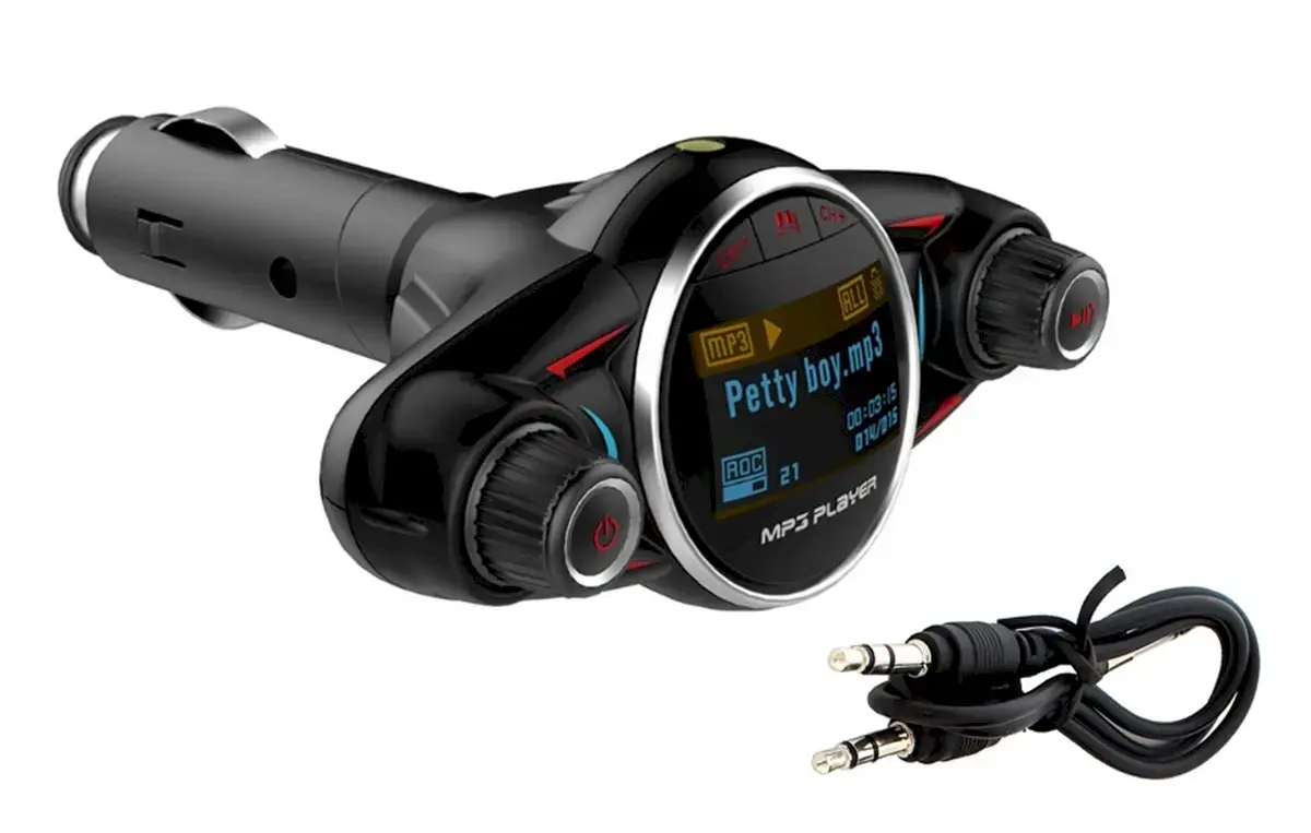 Fusion OG45 automašīnas fm raidītājs 2.1A | usb flash | sd | Bluetooth 5.0 melns