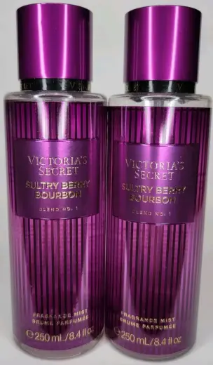 2 Victoria's Secret Sultry Berry Bourbon Blend No. 1 Fragrance Mist 8.4 Fl Oz