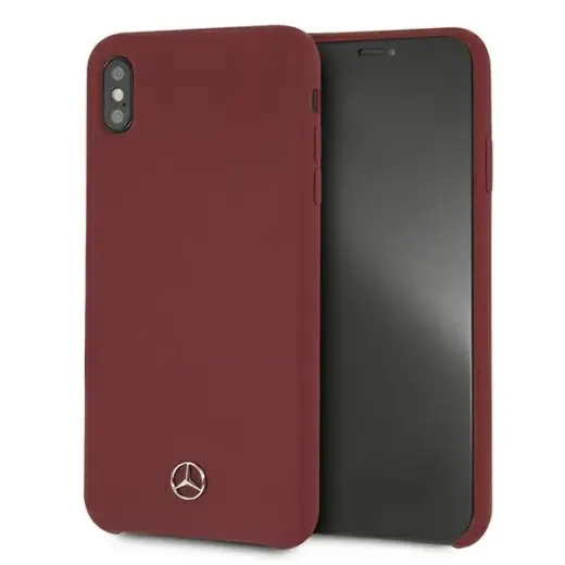 Mercedes MEHCI65SILRE iPhone Xs Max czerwony|red hardcase Silicone Line
