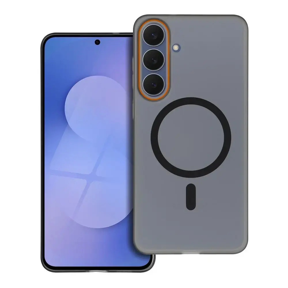 Case GO ORANGE compatible with MagSafe for SAMSUNG A26 black