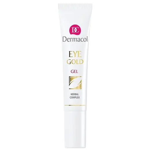 Dermacol Eye Gel Against Puffiness, Fatigue and Dark Circles (Gold) 15 Ml