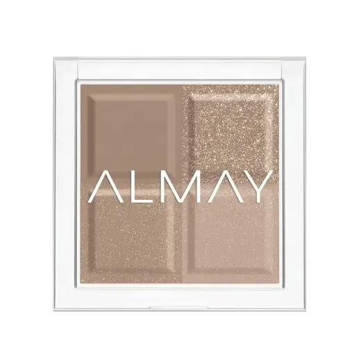 Almay, Shadow Quad, Eyeshadow Palette, 130, Oyster, 4 Shades, 3.5 g