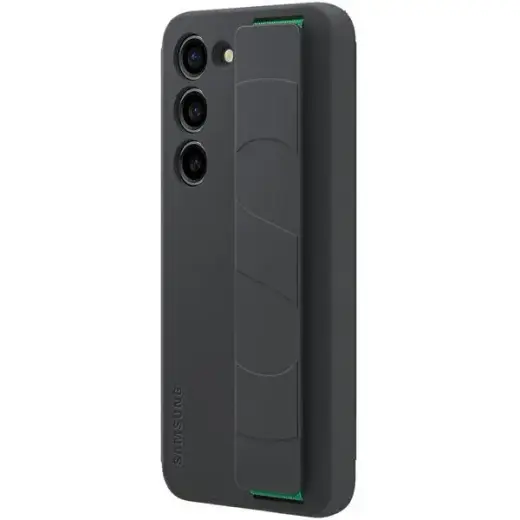 EF-GS916TBE Samsung Silicone Cover with Strap for Galaxy S23+ Black