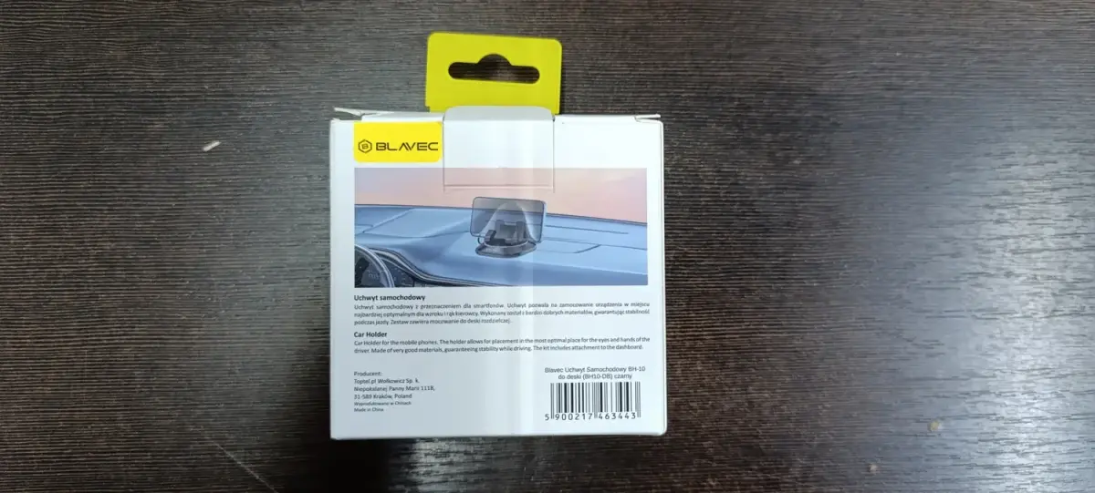 Blavec Car holder BH-10 to dashboard (BH10-DB) black (damaged packaging)