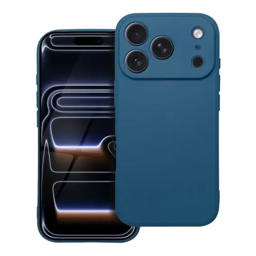 Matt telefono dėklas iPhone 17 Pro mėlynas