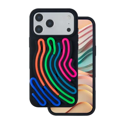 DIY Snake telefono dėklas iPhone 17 Pro juodas