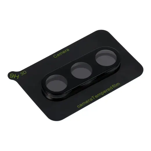 5D Full Glue Camera Tempered Glass - for Samsung Galaxy S25 FE Black