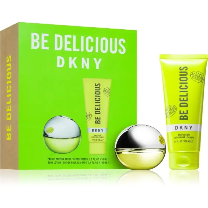 DKNY Donna Karan Be Delicious DKNY Eau De Parum Spray 30ml Body Lotion 100ml Gift Set