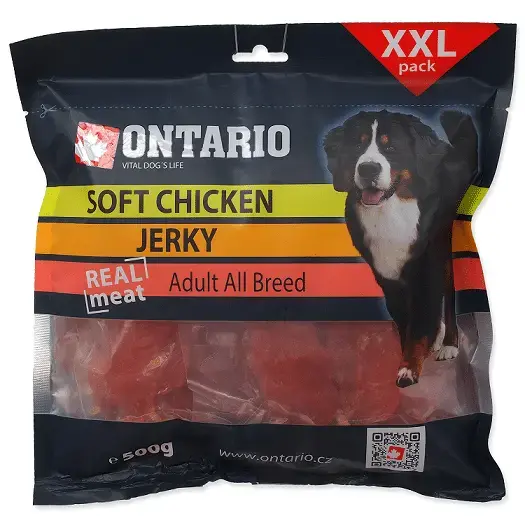 Gardums suņiem : Ontario Soft Chicken Jerky, 500 g