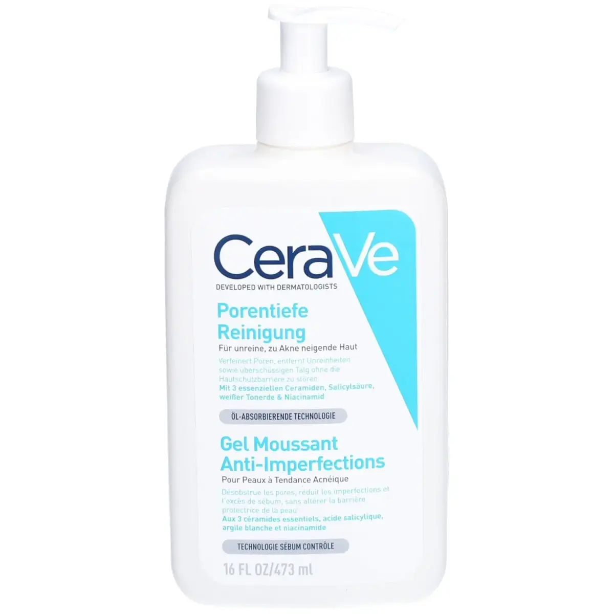 CeraVe Blemish Control Cleanser 473 Wasgel