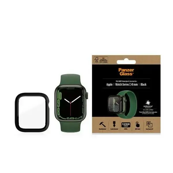 PanzerGlass Full Body Apple Watch 7|8 41mm czarny|black AB 3663