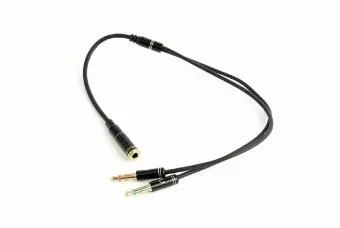 Gembird 2 x 3,5 mm Combo Male - 3,5 mm Mic|Audio Metal