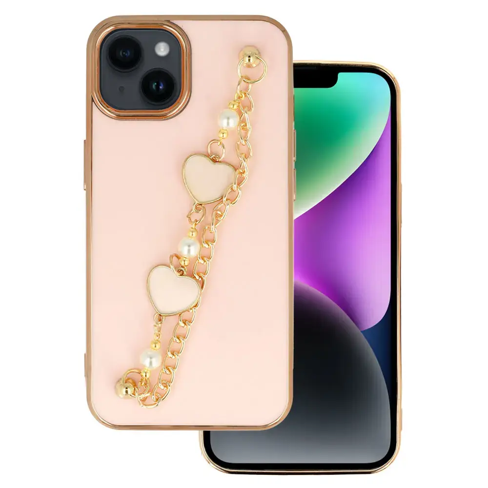 Trend maciņš telefonam iPhone 14 Plus rozā (dizains 3)
