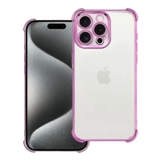 Antishock Electro telefono dėklas iPhone 15 Pro Max violetinis