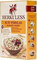 Herkuless auzu pārslas ar kviešu klijām, 0.5kg