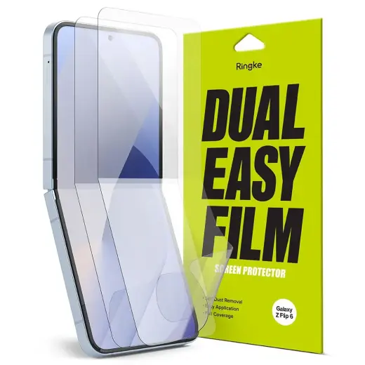 RINGKE DUAL EASY 2-PACK GALAXY Z FLIP 6 CLEAR PROTECTIVE FILM