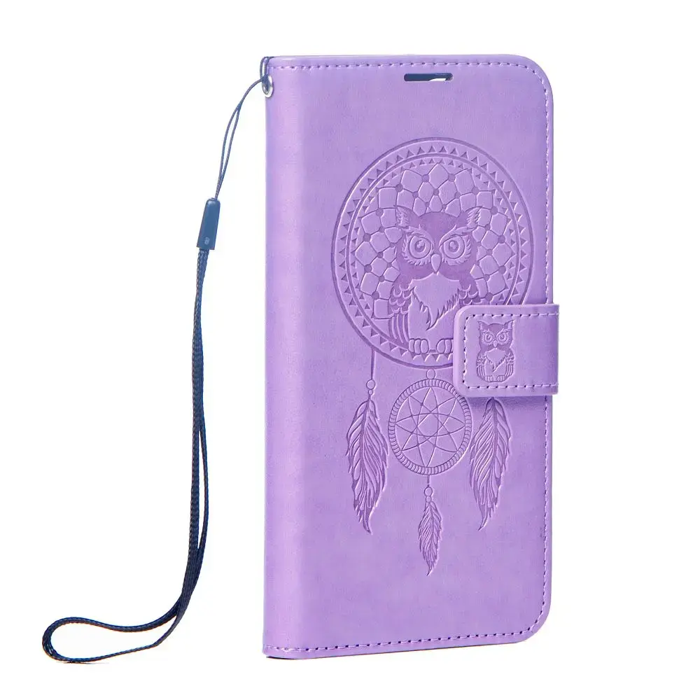 MEZZO dreamcatcher grāmatveida maciņš telefonam iPhone 17 Pro Max violets