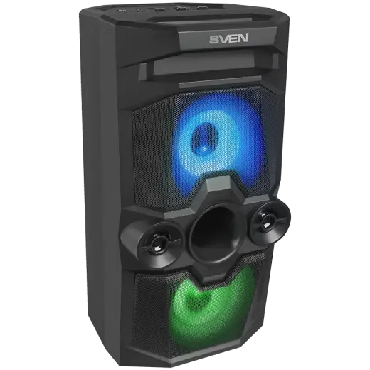 Speaker SVEN PS-650, black (50W, TWS, Bluetooth, FM, USB, microSD, LED-display, 4000mA*h)
