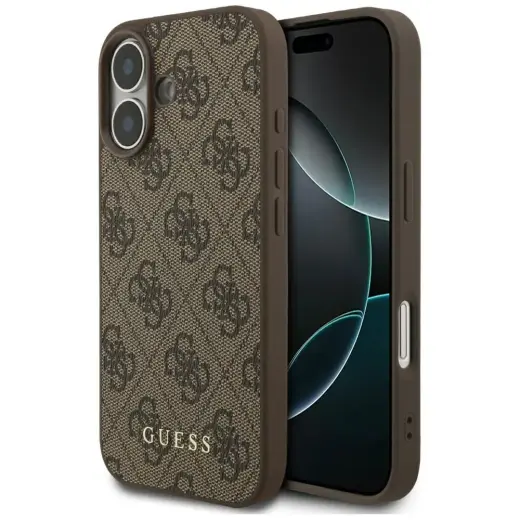 Guess 4G Classic чехол для телефона iPhone 17 коричневый