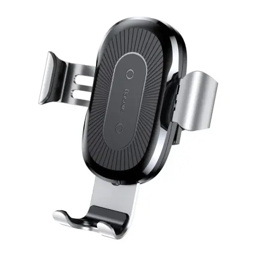 Baseus WXYL-0S air vent car holder with wireless charging QI | 10W silver
