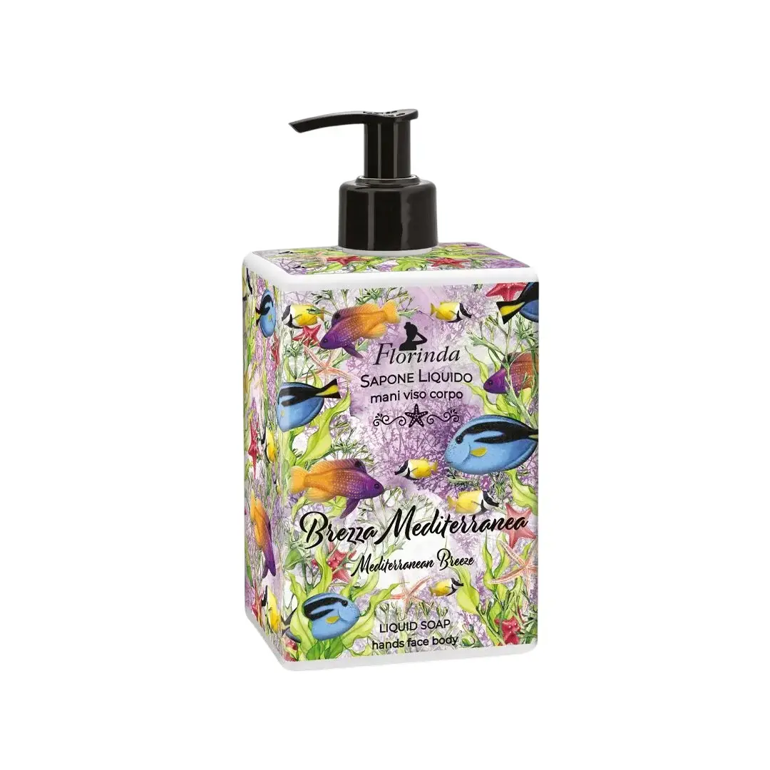 Florinda, Mediterranean Breeze, Hydrating, Liquid Soap, Hands & Face & Body, 500 ml