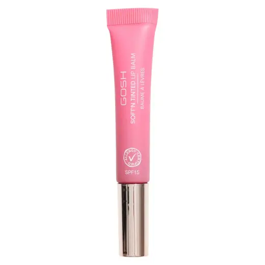 Gosh, Soft'n Tinted, Vegan, Hydrates, Lip Balm, 005, Pink Rose, SPF 15, 8 ml *Tester