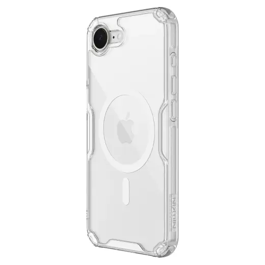 Магнитный чехол для телефона Nillkin Nature TPU PRO для Apple iPhone 16e прозрачный