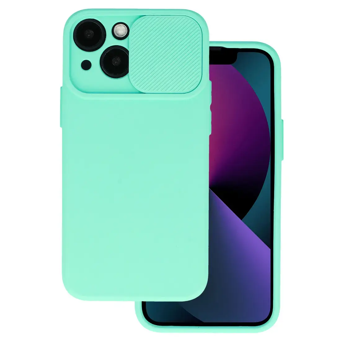 Camshield Soft maciņš telefonam iPhone 16 Plus zaļš (ar kameras aizsargu)