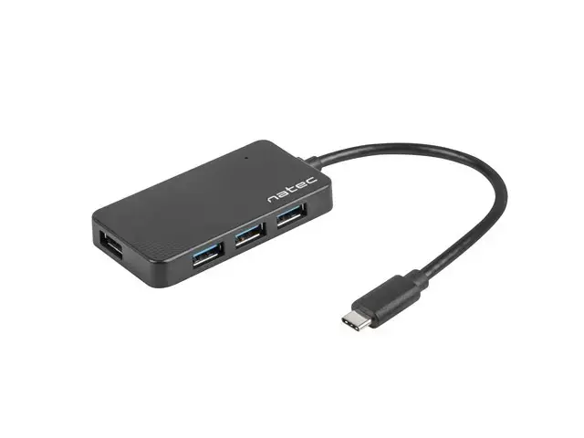 Hub USB3.0 4-Port Silkworm black USB-C