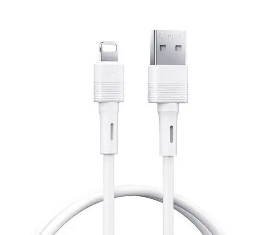 REMAX LEYA SERIES RC-C093 andmeedastus- ja laadimiskaabel | USB-A kuni Lightning | 12W | valge