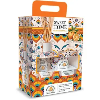 Sweet Home Collection Navelina Orange Set - diffuser and candle gift set