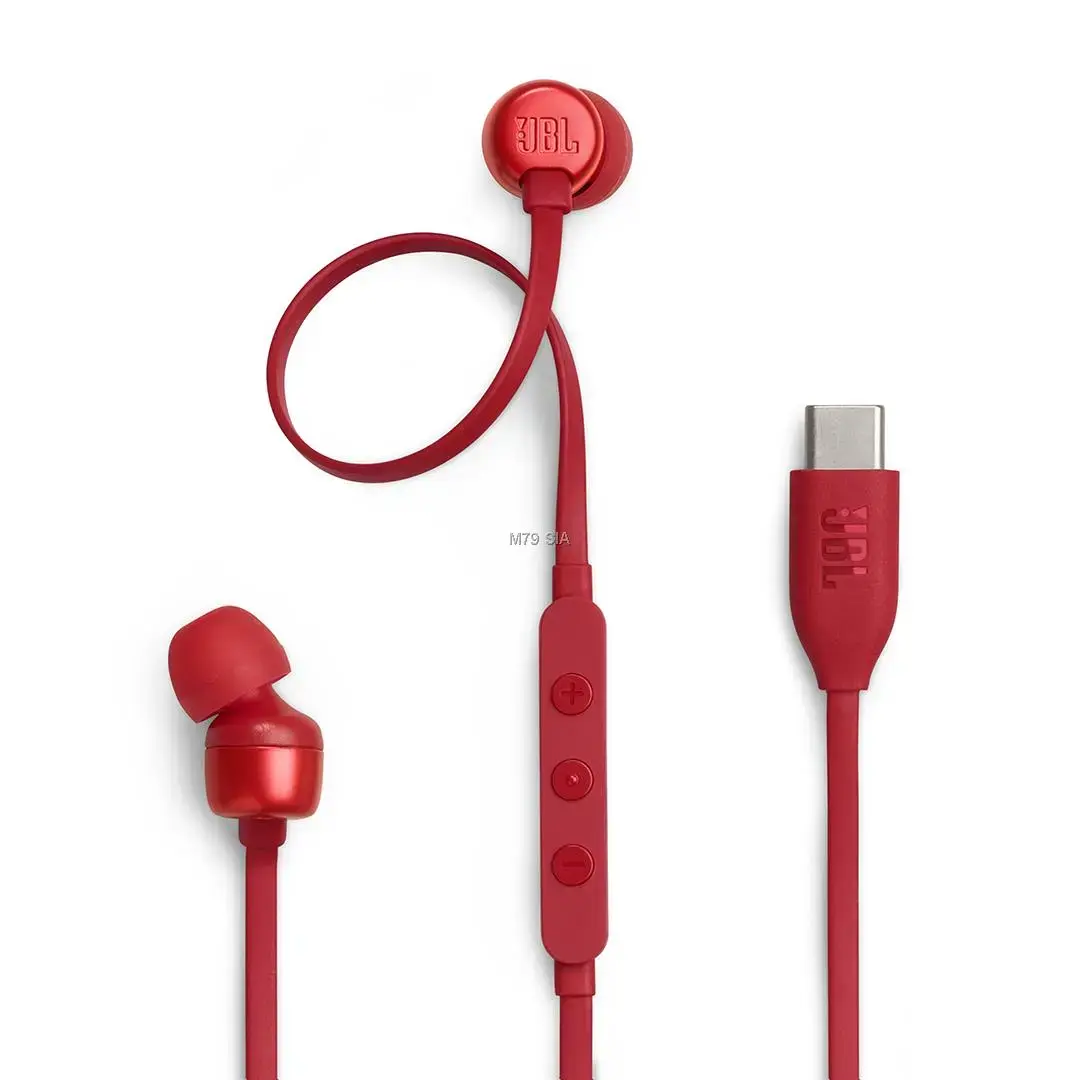 JBL Tune 310C USB-C  sarkana - Austinas