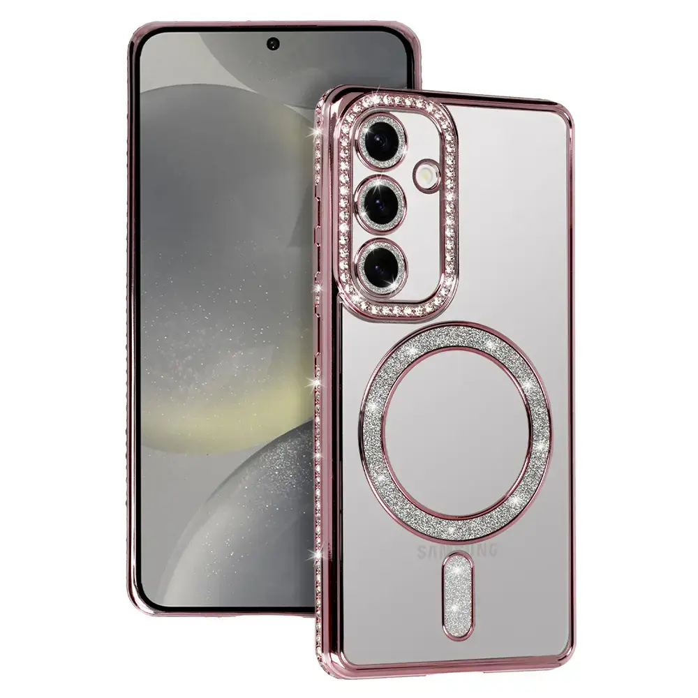 Bling Magsafe Case for Samsung Galaxy A57 5G pink