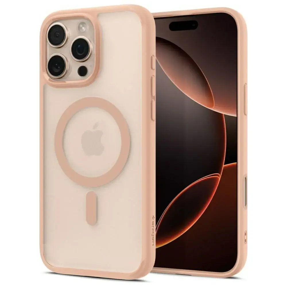 Spigen Ultra Hybrid Mag Case for iPhone 16 Pro MagSafe Pink/Frost Rose